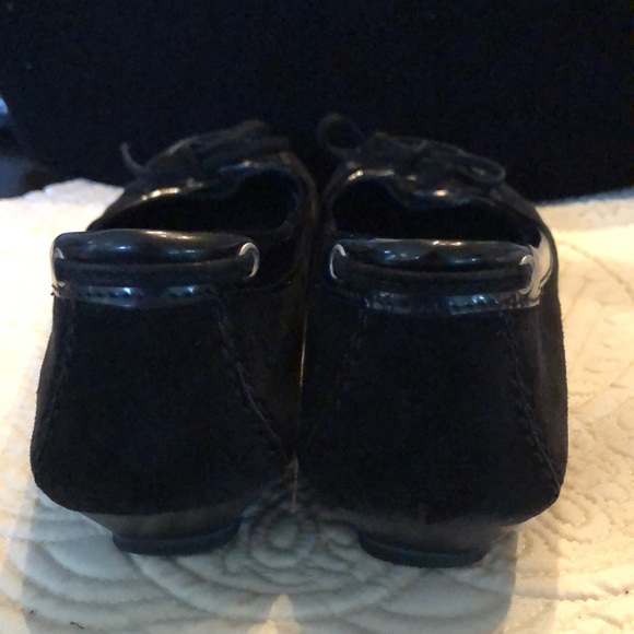 🇮🇹 Geoffredo Fantini Materia Prima suede & patent leather trim ballerina flats - Picture 4 of 10